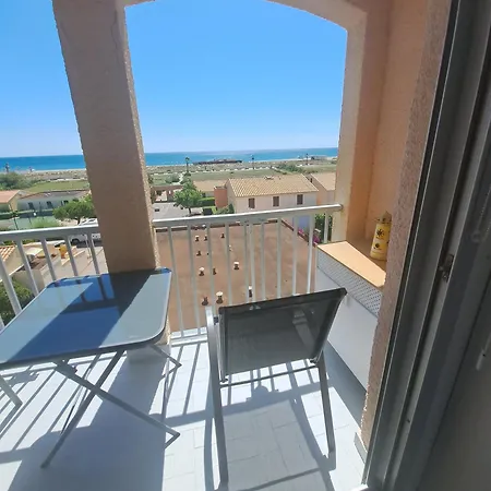 Centre De Barcares Vue Mer Exceptionnelle Studio 4 Couchages Piscine Parking Libre 4 Jusqu'Au 11 Juillet Apartment